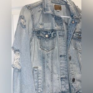 American Eagle distressed jean jacket